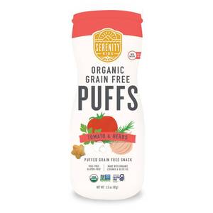 lot 19127 image: Serenity Kids Baby Puffs, Tomato Puffs, Baby Snacks, Quick Dissolve, 1.5 Oz Pack of 6 Exp1227 - Retail $36