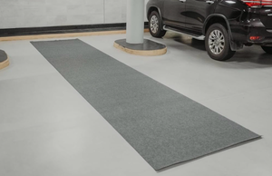 lot 19143 image: Heavy Duty Multi-Use Garage Mats �� Set of 2 Extra Large Rolls (49.2 x 234 Each), Durable Non-Slip Floor Protection for Garage, Gym, Workshop & Industrial Use - Retail $79