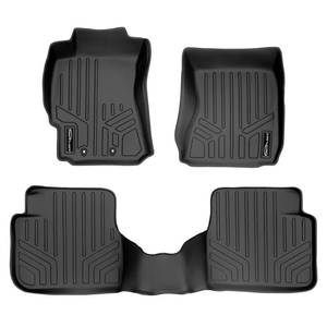 lot 19227 image: SMARTLINER Custom Fit Floor Mats 2 Row Liner Set for 2009-2013 Subaru Forester - Retail $127