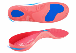 lot 19231 image: Cloudflo Plantar Fasciitis Insoles Men Women, Heavy Duty High Arch SupportShoe Inserts Orthotic for Flat Feet,Work Boot Insoles for Shock Absorbing Inserts (Fit for Standing All Day) - Retail $25