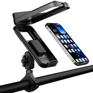 lot 19235 image: Hamdril UTV ATV Motorcycle Bike Waterproof Phone Holder, 720° Adjustable Double Socket Arms, Fits 0.76-2in Round Bars, Compatible with 4.7-7 Inch Smartphones - Retail $30