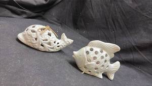lot 225 image: Pair of Ceramic Ornamental Fish