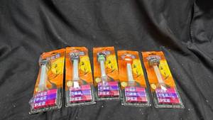 lot 265 image: PEZ Halloween Dispenser Lot 5 Pack with Candy 0.87 oz