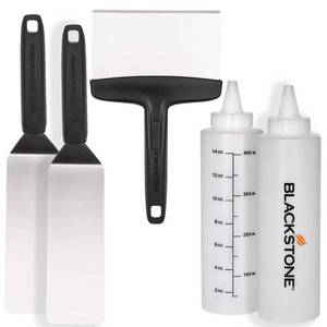 lot 18774 image: Blackstone 5-Piece Griddle Tool Kit Model 109526