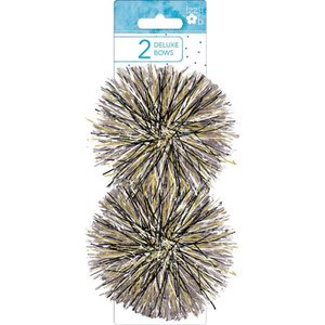 lot 18800 image: Paper Images Izzy Ob 5-inch Firework Bow PearlBlack, 12 Count