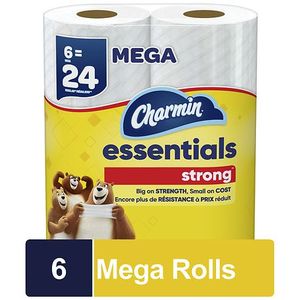lot 18802 image: Charmin Essentials Strong Toilet Paper 18 Mega Rolls