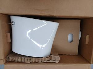 lot 18893 image: Kohler Highline Arc 2-Piece Toilet 1.28 GPF White 78279-0  Retail $149