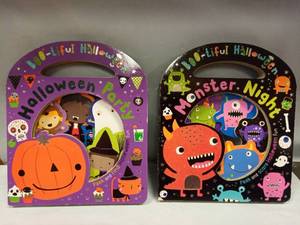 lot 1112 image: Boo-Liful Halloween Party and Monster Night Peek-Through Childrens Books Lot of 2 - Retail $16