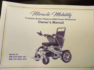 lot 1025 image: Electric Powered Wheelchair with Remote Control and Footrest - Retail $2,600