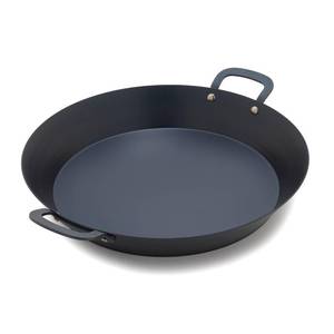 lot 1030 image: GreenPan x Bobby Flay 15 Pre-Seasoned Carbon Steel Paella Pan - Retail $60