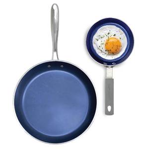 lot 1051 image: Granitestone Non Stick Frying Pans Nonstick 10 Inch Frying Pan & 5.5 Inch Egg Pan Nonstick Frying Pans & Egg Frying Pan for Cooking with MineralDiamond Coating, OvenDishwasher Safe, Non Toxic - Retail $40