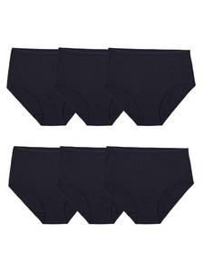 lot 1091 image: Fruit of The Loom Womens Underwear Cotton Brief Panty Multipack, Cotton Black, 2X-Large (9) - Retail $17