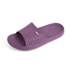 lot 1098 image: FUNKYMONKEY Womens Shower Slides, Lightweight EVA Slippers, Dk Purple, 7 - Retail $15