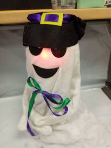 lot 1102 image: Animated Light-Up Ghost Decoration with loud creepy noises - Retail $20