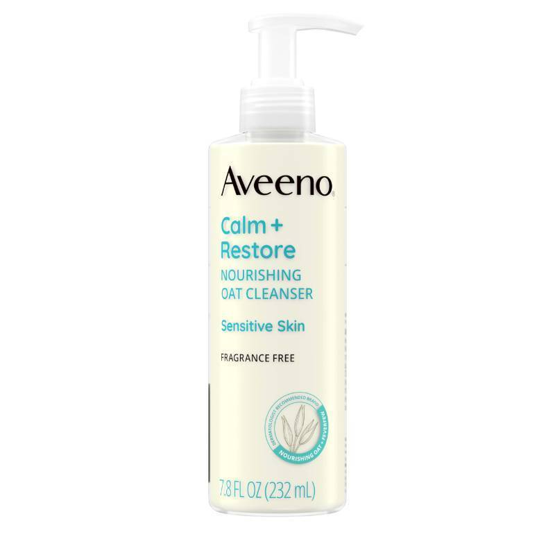 lot 146 image: Aveeno Calm and Restore Nourishing Oat Cleanser - 7.8 fl oz - Retail $10