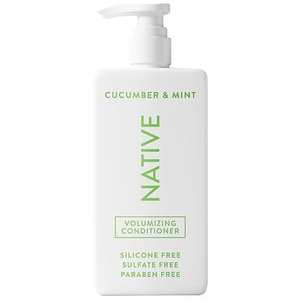 lot 128 image: Native Vegan Cucumber & Mint Volume Conditioner, Clean, Sulfate, Paraben and Silicone Free - 16.5 fl oz - Retail $24