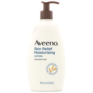 lot 131 image: Aveeno Skin Relief Moisturizing Body Lotion  18 Fl oz - Retail $13