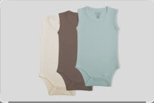 lot 2140 image: MON CHOU Sleeveless Bodysuit 3-Pack - Ultra Soft, 100% Pima Cotton Baby Bodysuit - Organic Cotton Baby Clothes - Luxury Infant Clothes (9-12 Months)