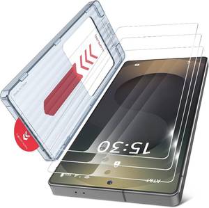 lot 2189 image: 3 Pack for Samsung Galaxy S25 Ultra Screen Protector  1 Pack Camera Lens Protector, 9H Tempered Glass Film with Customized Installation Tray, Military Grade Shatterproof, HD Clear
