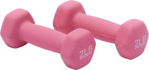 lot 2190 image: Amazon Basics Neoprene Dumbbell Hand Weights for Exercise and Muscle Toning