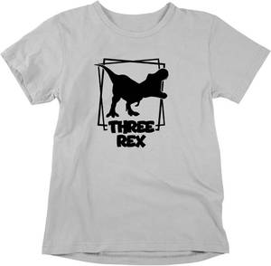 lot 2223 image: Three Rex - Toddler Clothes - 3 year Old Birthday Tshirt Funny Outfit Cute Dinosaur Shirt 2T