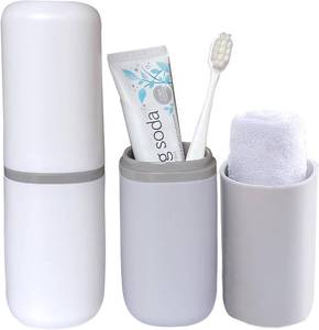 lot 2248 image: 2PCS Toothbrush Travel Case,Multi-Function Portable Toothbrush Cove,Dustproof Toothbrush Holder,Suitable for Business Camping Travel or Daily Use (PeachPink)