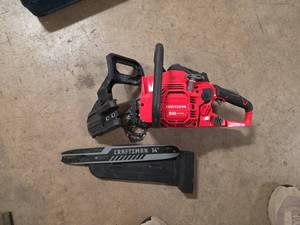 lot 7027 image: Craftsman 51cc Gas Chainsaw 14 Bar