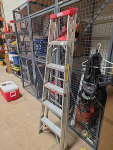 lot 7040 image: Davidson 6 ft. Type II Household Stepladder Model 527-06