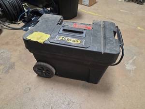 lot 7049 image: Stanley Mobile Tool Box w Wheels