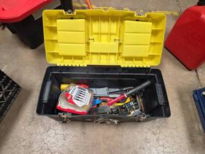 lot 7063 image: Tool Storage Box with Hand Tools and Accessories