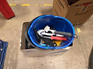 lot 7065 image: Shieldtech Bucket w Cleaning Tools & Accessories