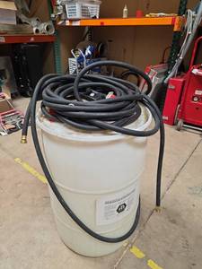 lot 7110 image: Beehive Chemicals Hose Reel w Black Hose