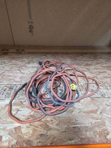 lot 7114 image: Extension Cord Red and Blue 50ft