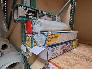 lot 7116 image: Zip-Up Hard Surface & Carpet Protection Film Tape Bundle