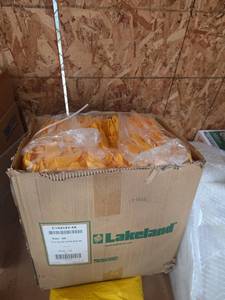 lot 7136 image: Lakeland Coverall Zip SF HD Bt Elas Wr 4X Yellow (25 Pack)