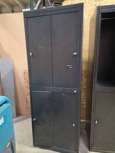 lot 7152 image: Orbit 4-Door Metal Storage Cabinet 7152