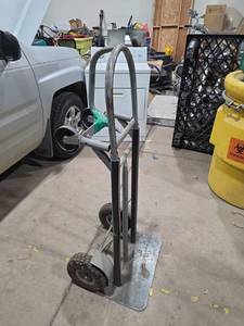 lot 7159 image: Industrial Hand Truck Dolly with Pneumatic Tires