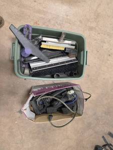 lot 7263 image: Cleaning Equipment and Tool Lot with Brushes and Squeegees