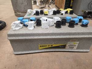 lot 7268 image: Direct-It In Concrete Meter Box Covers w Black Caps