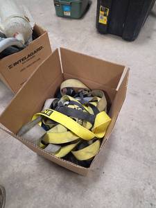 lot 7288 image: Fall Protection Safety Harness with Lanyard YellowBlack