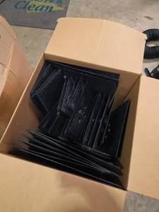lot 7382 image: Mini Extraction Panels - Black Plastic (Qty 30)