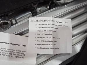 lot 7412 image: Smart Seal 14x7x7 PCU Portable Containment Unit Kit
