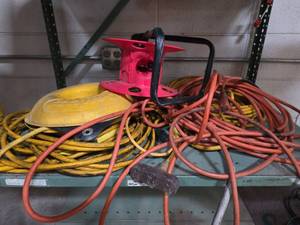 lot 7417 image: Extension Cord Reel with Cord Storage and Bracket