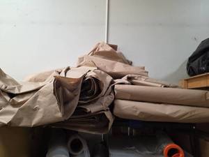 lot 7577 image: Kraft Paper Rolls and Sheets Bundle