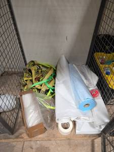 lot 7620 image: Safety Harness, Blue Shop Towels & Painters Tape Bundle