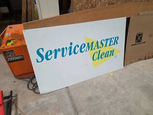 lot 7638 image: ServiceMaster Clean Sign