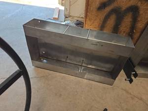 lot 7666 image: Stainless Steel Wall Shelf, 30 inches