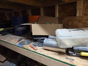 lot 7716 image: Lot of Drywall Finishing Tools & Supplies