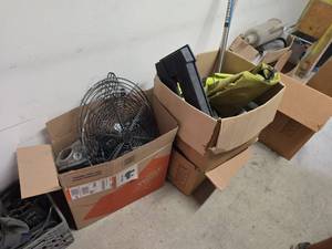 lot 7734 image: Lot of Power Tools, Fans & Equipment Parts