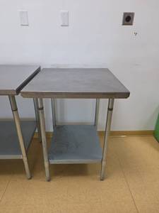 lot 7751 image: Stainless Steel Work Table w Undershelf